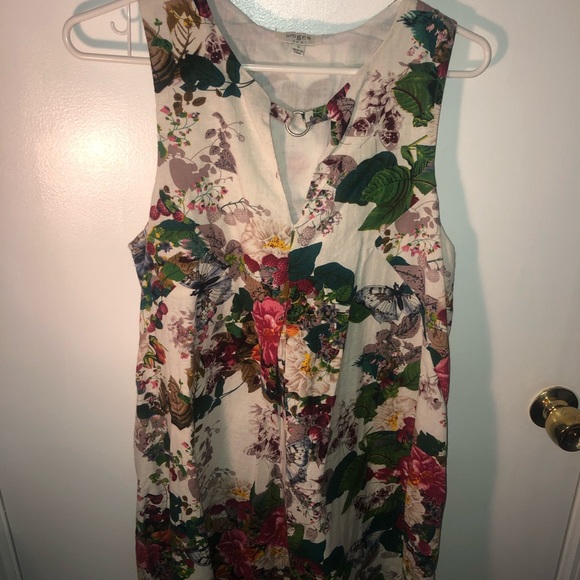 Umgee Flowered Mini Dress Size Small - Picture 1 of 4